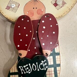 Handcrafted Wooden Angel Decor